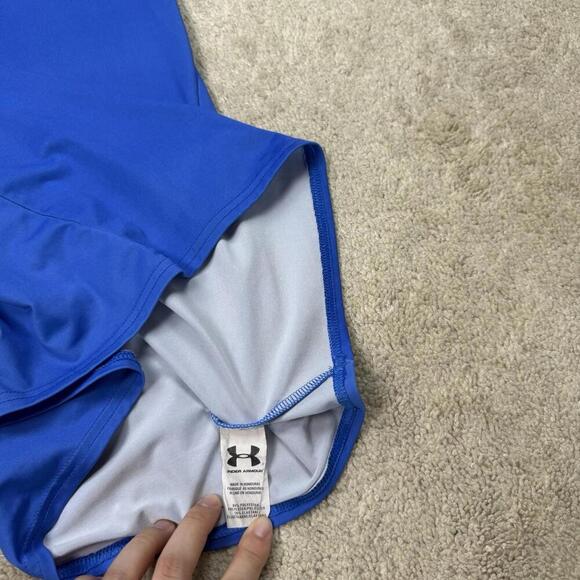 Under Armour HeatGear Captain America Compression Shirt XL Blue Marvel Superhero - Picture 5 of 8